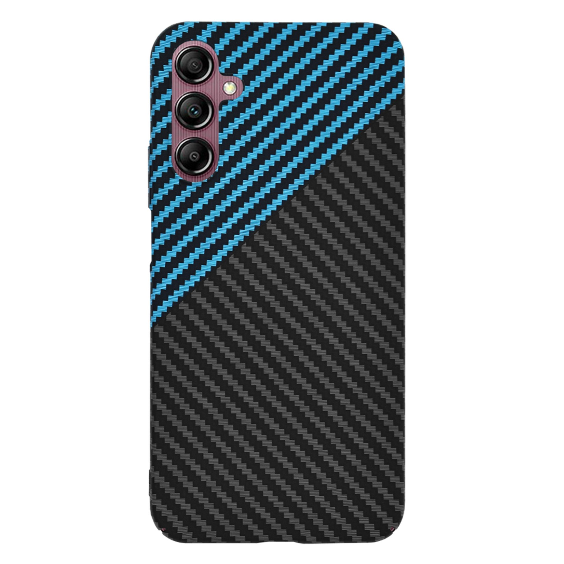 Techsuit - Carbonite FiberShell - Samsung Galaxy A14 4G / A14 5G - Blue Pulse