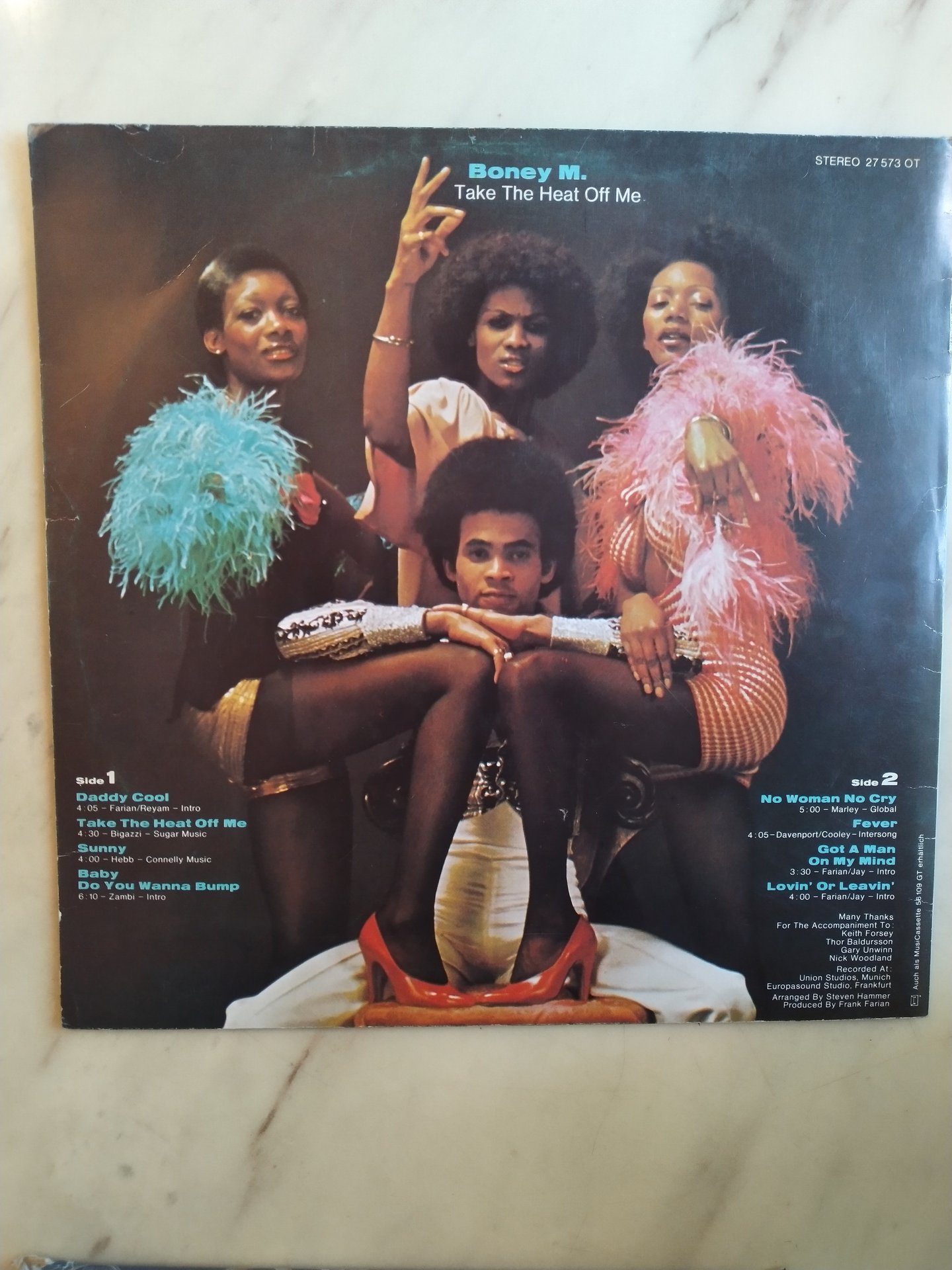 Грамофонна плоча: Boney M – Take the heat off me