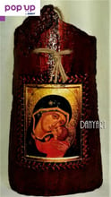 Икона върху керемида - Света Богородица Умиление