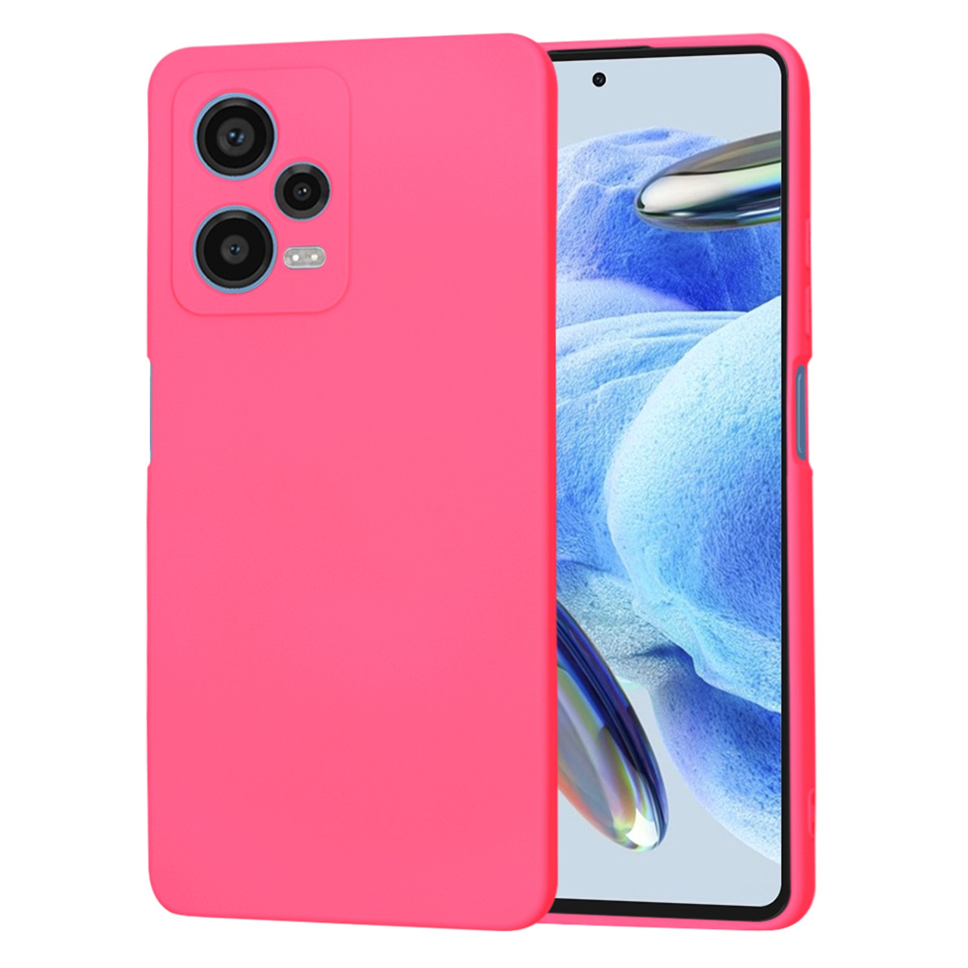 Кейс за Xiaomi Redmi Note 12 Pro 5G - Techsuit SoftFlex - Hot Pink