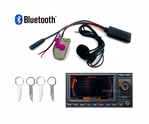 Bluetooth за Audi Navigation Plus RNSE AUX IN блутут за навигация ауди