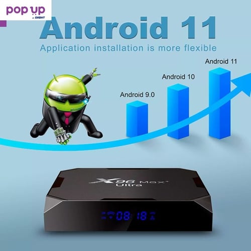 Най-нов Android TV Box X96 MAX+ ULTRA 32Gb S905X4 Android 11
