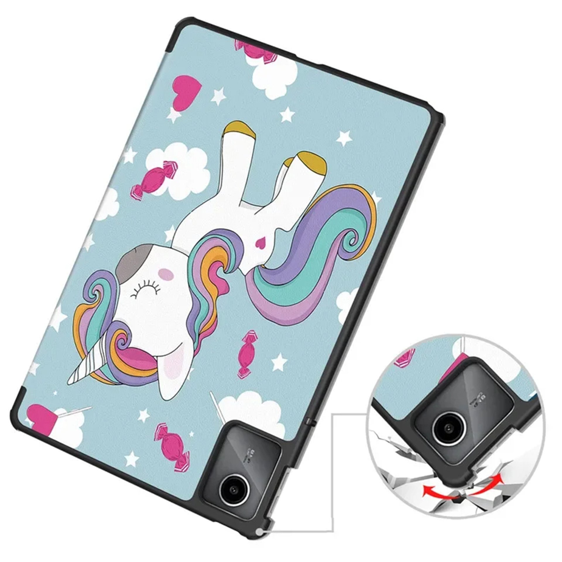 Калъф за Lenovo Tab M11 - Techsuit FoldPro - Unicorn