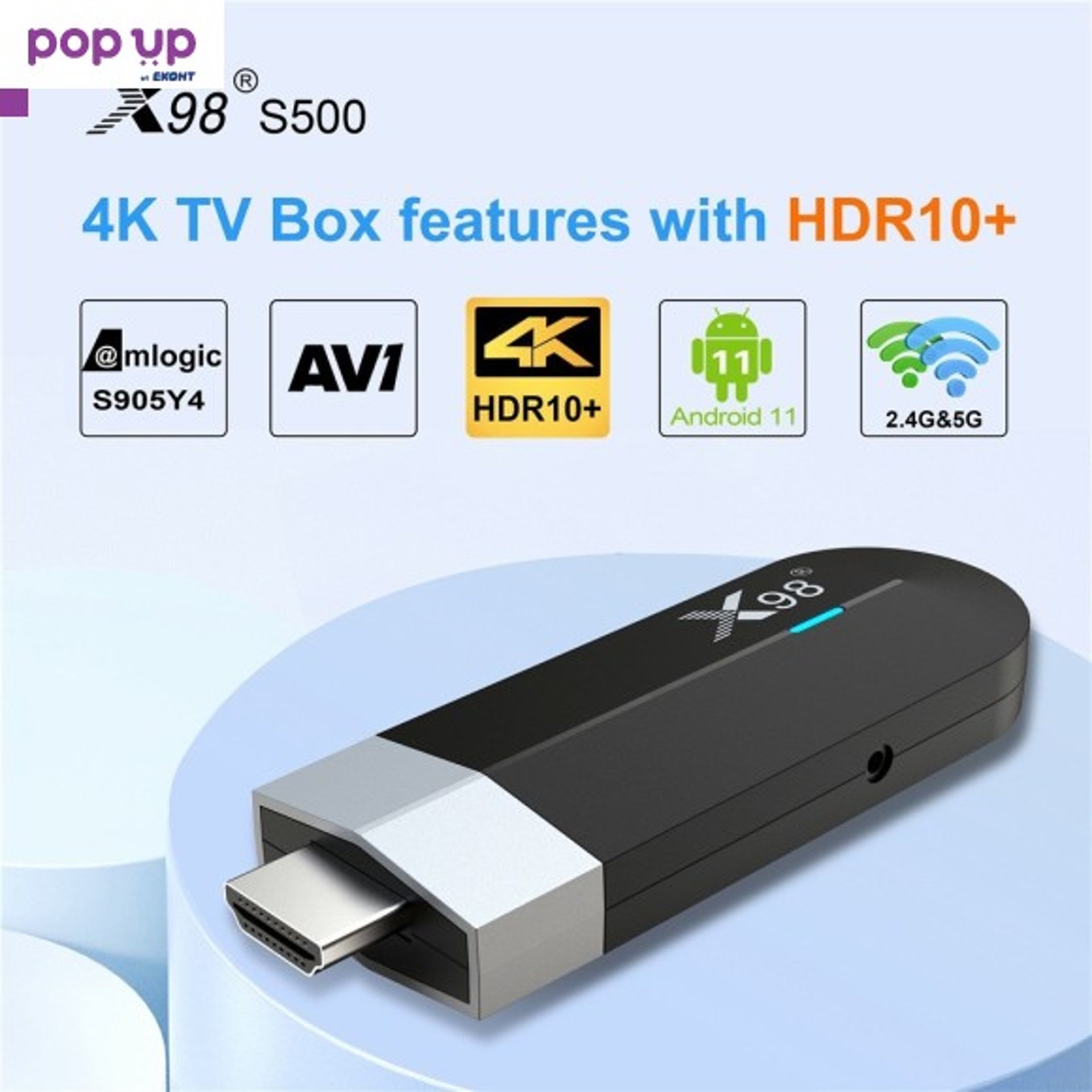 ANDROID MINI TV STICK X98 S500, ANDROID 11, 4 GB RAM, 32 GB ROM