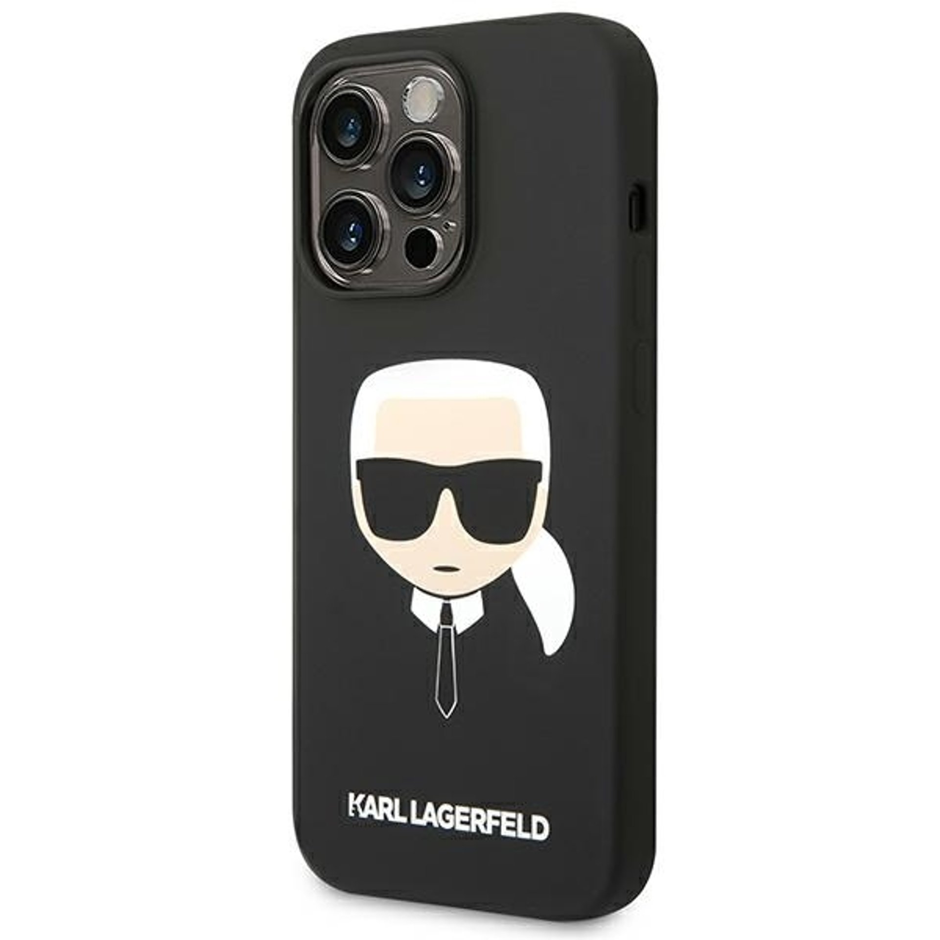 iPhone 14 Pro Max - Karl Lagerfeld Silicone (KLHCP14XSLSLKKHHBK) - Karl`s Head