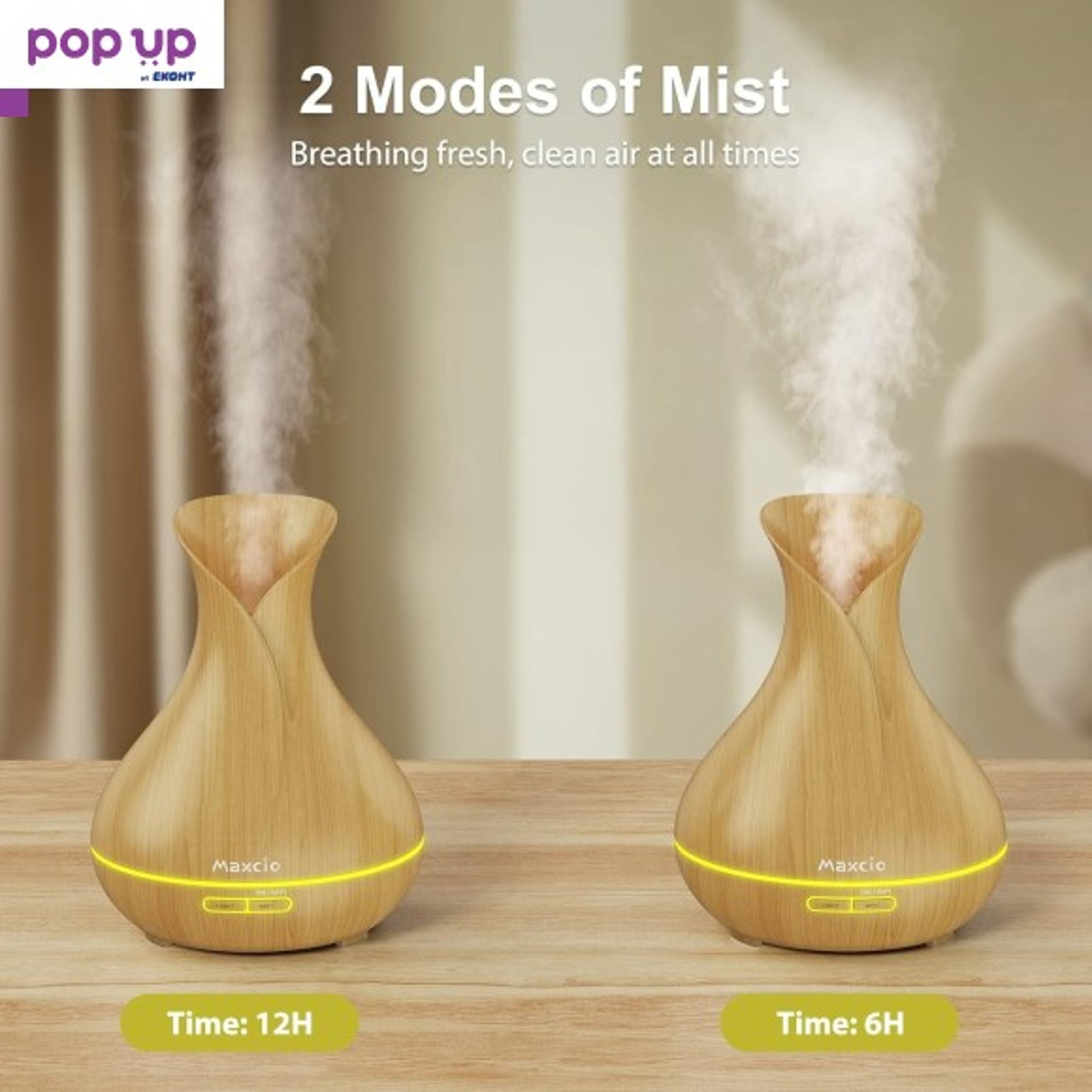 Смарт овлажнител - арома дифузер- Maxcio Smart Aromatherapy Scented Oil Diffusers