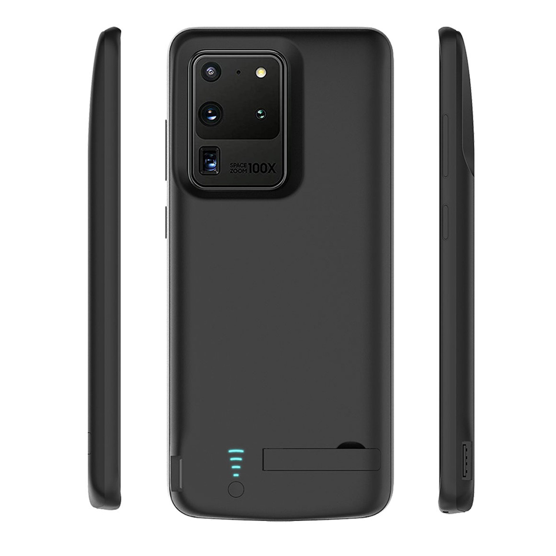 Techsuit - Външна батерия - Гръб - Power Pro - Samsung Galaxy S20 Ultra 4G / S20 Ultra 5G - 6000mAh - Черен