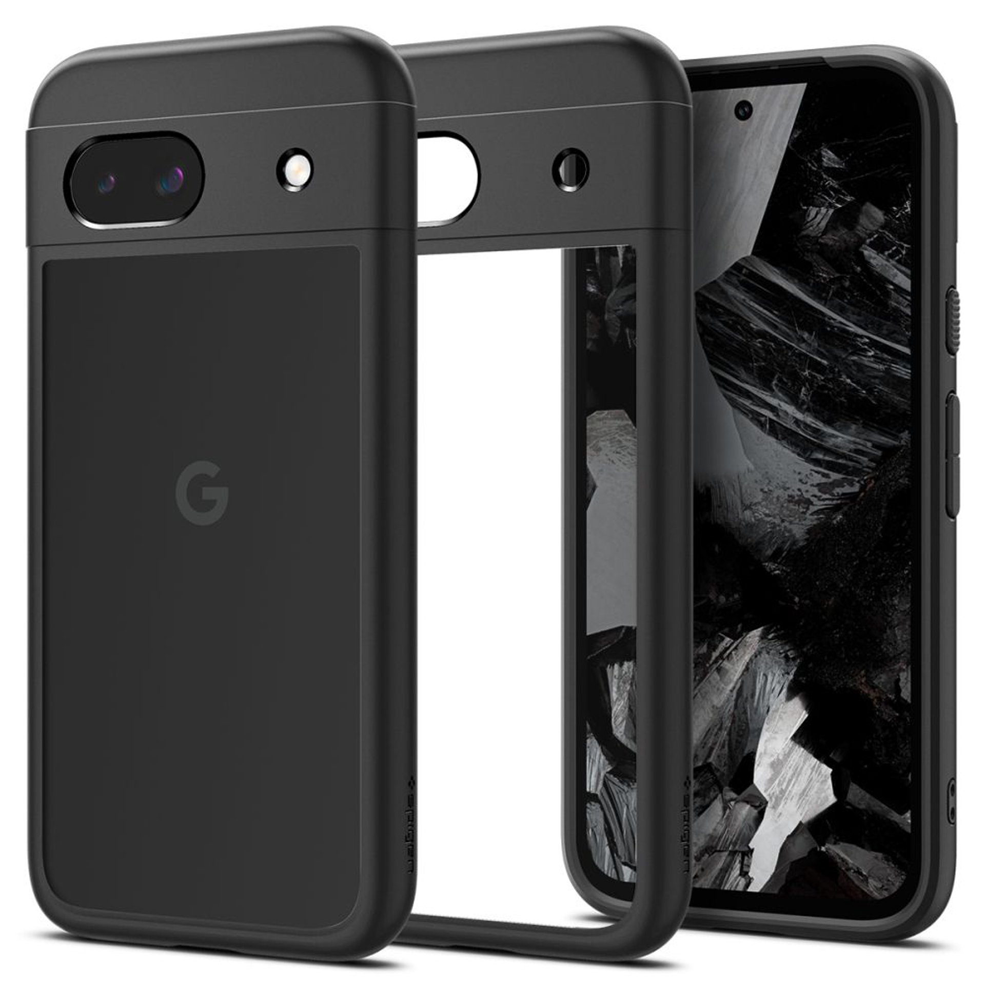 Google Pixel 8a - Spigen Ultra Hybrid - Matte Black