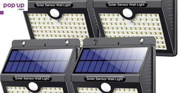 Соларни лампи за със сензор за движение 4 бр. VOOE