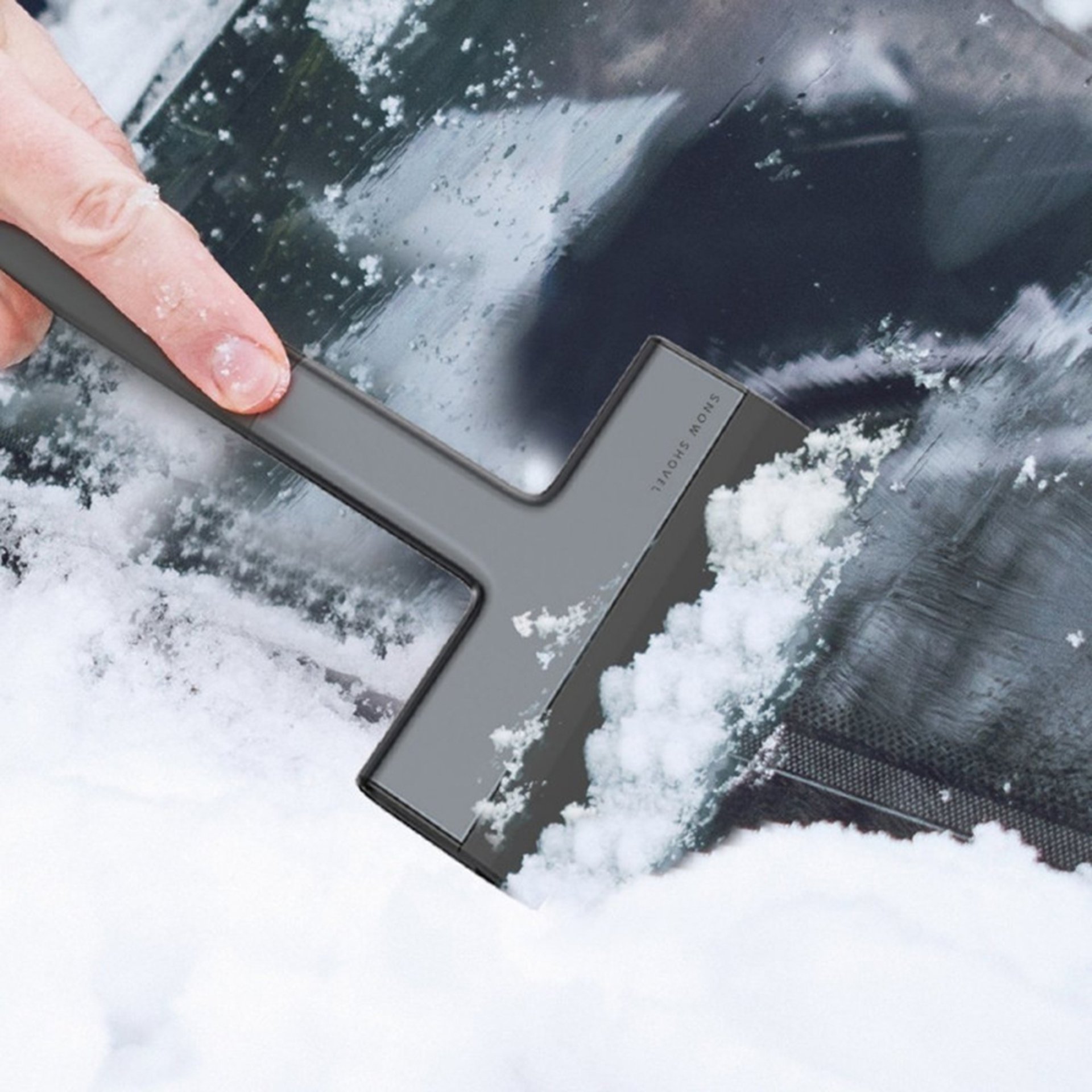 Baseus - Ice Scraper Quick Clean (CRQU-01) - ABS, TPU - черен