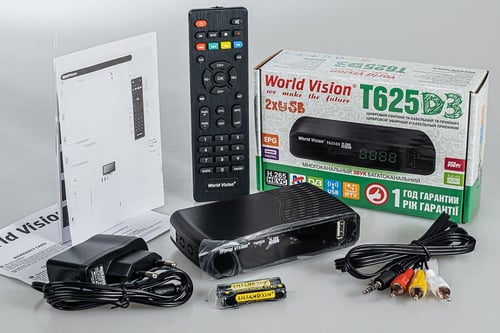 Приемник за ефирна, кабелна телевизия World Vision T625D3 H.265 HEVC