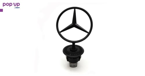 Емблема за Mercedes - Black - Мерник за Мерцедес
