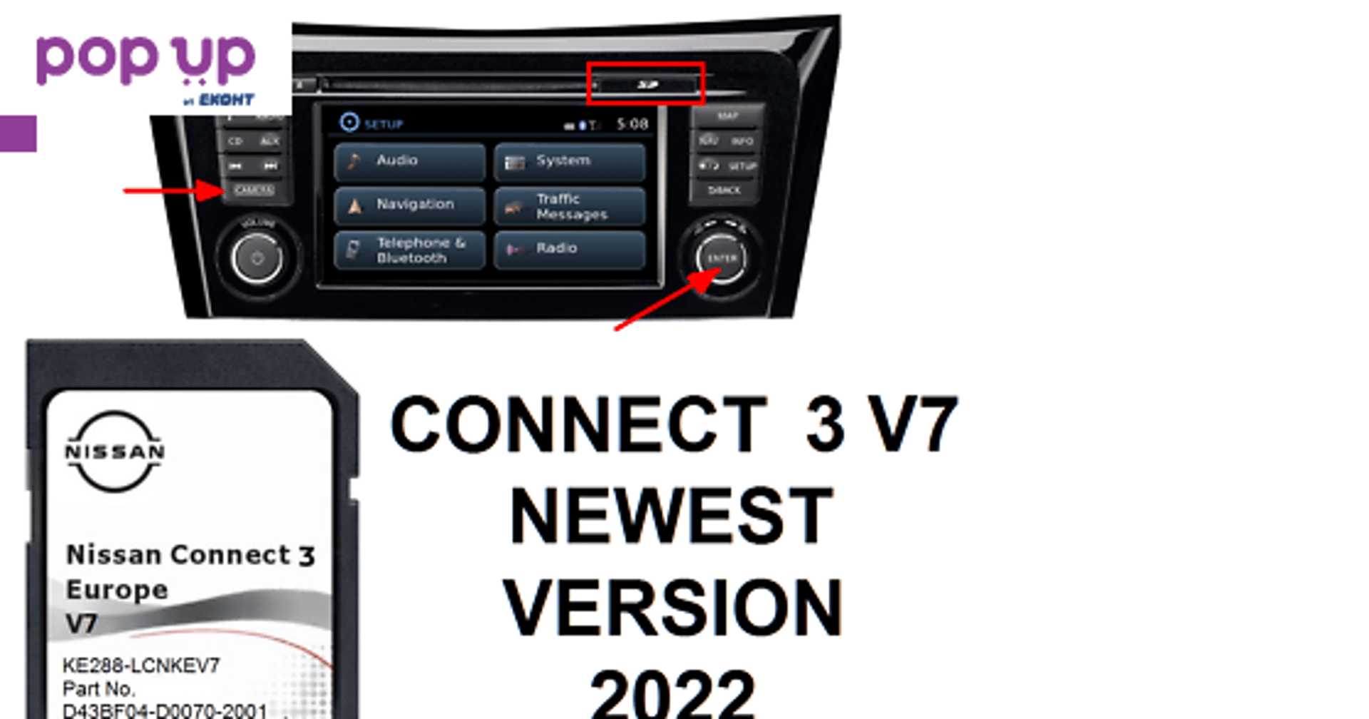 2023 NISSAN SD card Connect 3 картa навигация Нисан Qashqai Juke X-Trail