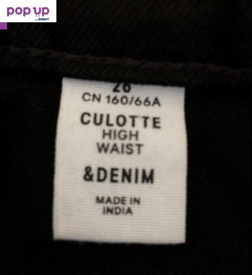 H&M Дамски памучни дънки с висока талия
