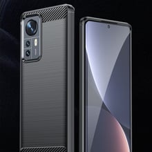 Techsuit - Carbon Silicone - Xiaomi 12 / 12X - Черен