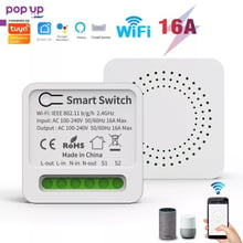 Tuya Smart / Smart Life WiFi 16A мини-превключвател без/със енергиен отчет