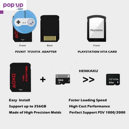 Адаптер/преходник за Micro SD карти на PS Vita