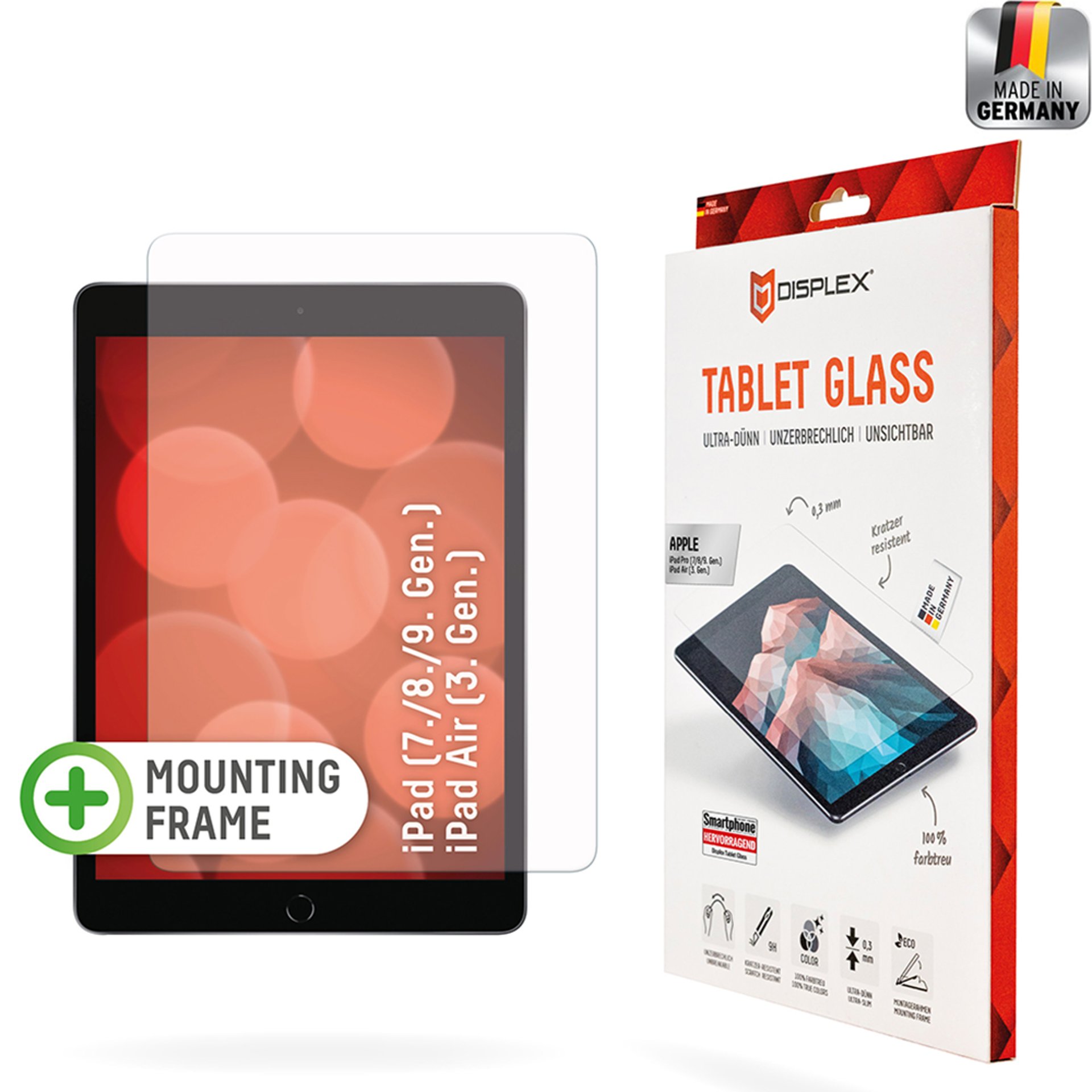 Displex - Премиум таблет FlexiGlass - iPad 10.2&quot; (2019 / 2020 / 2021) / iPad Air 10.5 2019 - Clear