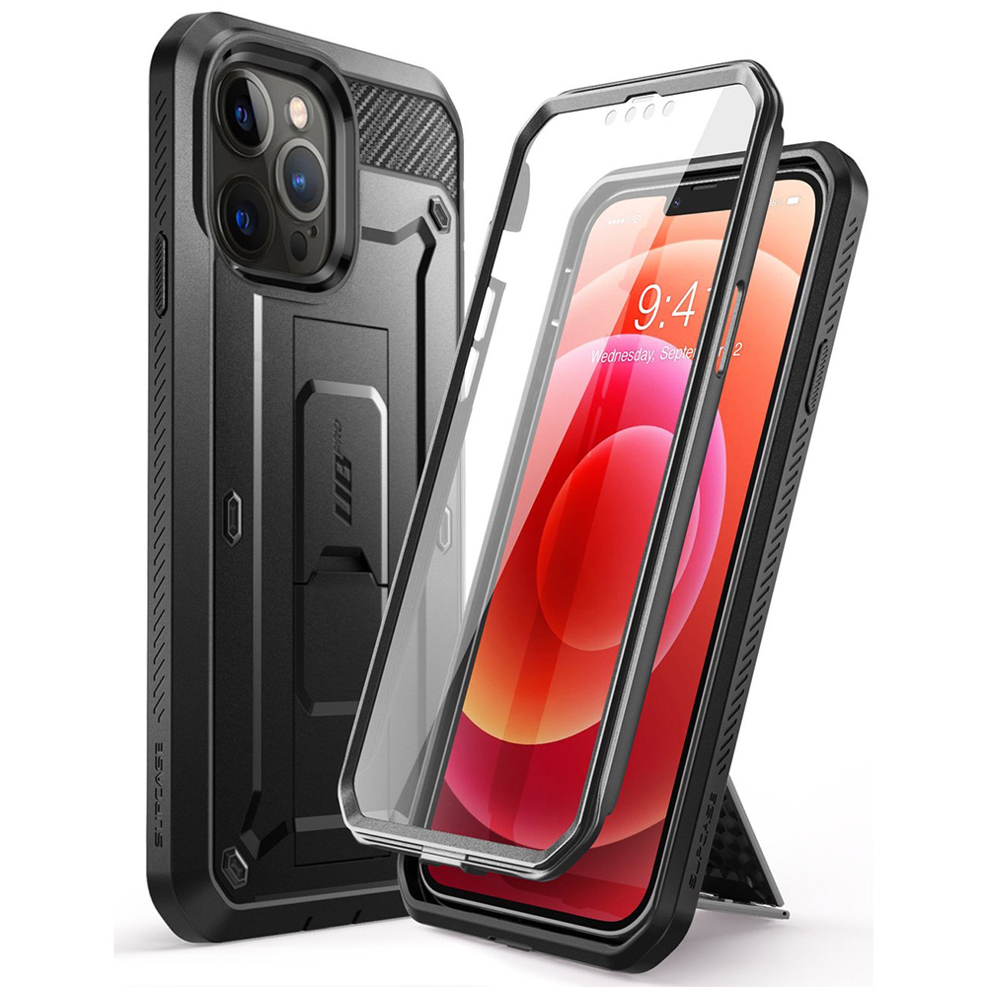 Supcase - Unicorn Beetle Pro - iPhone 13 Pro - черен