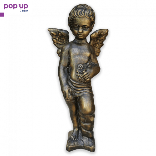 Фигура Статуя Ангел от Бетон - патирано златно
