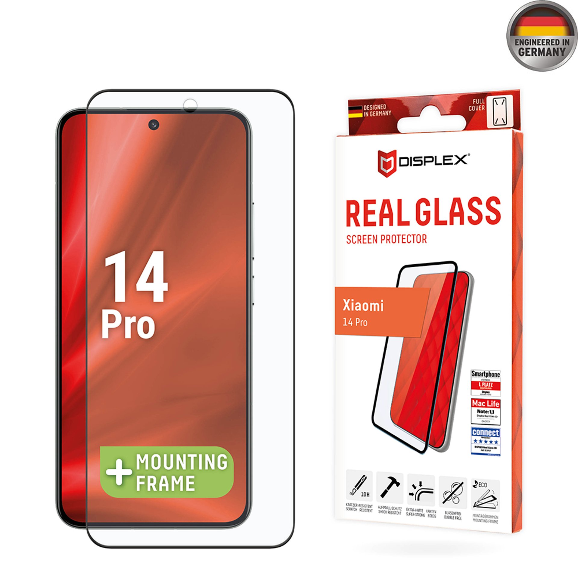 Протектор за Xiaomi 14 Pro / 14 Ultra - Displex Real Glass 3D - Clear