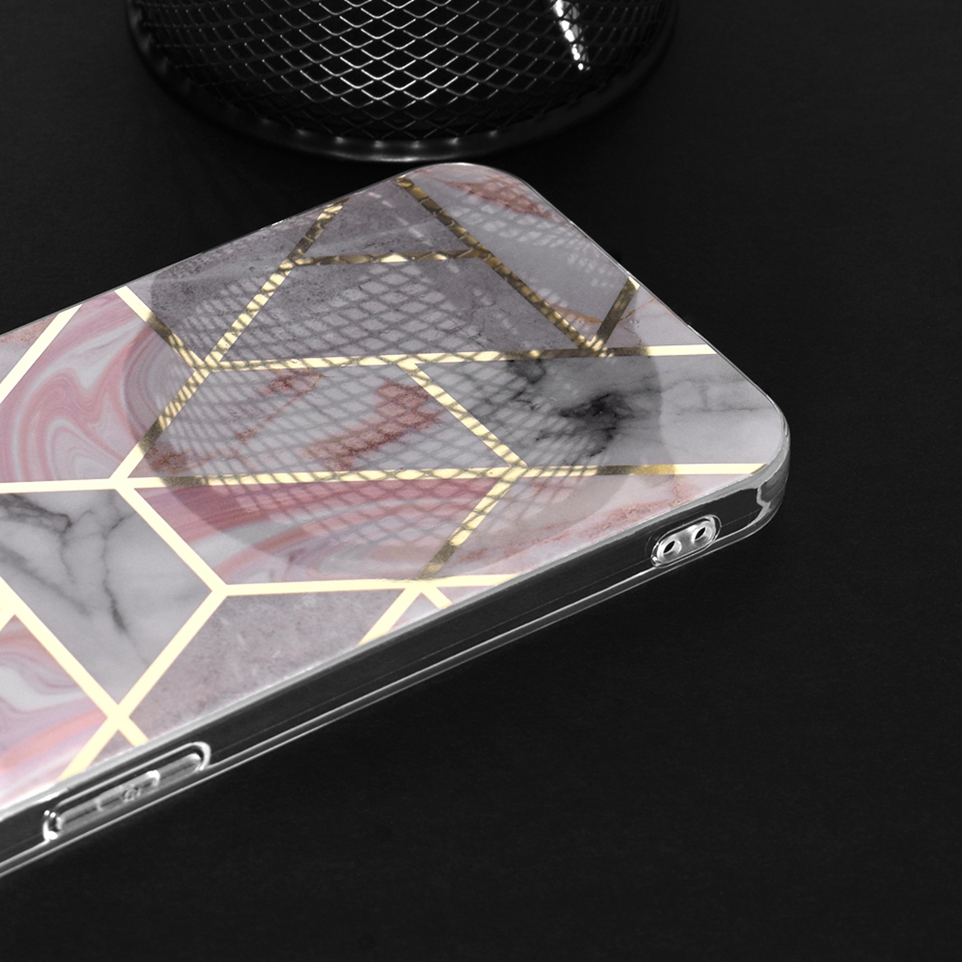 Кейс за Samsung Galaxy A54 - Techsuit Marble Series - Pink Hex