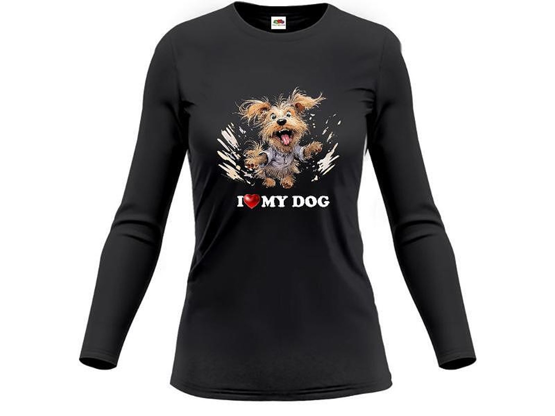 Дамска памучна блуза I love my dog Yorkie