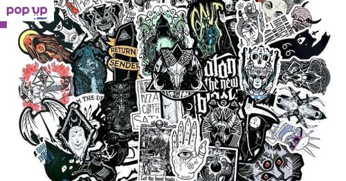 Водоустойчиви стикери 50x - Gothic,Demon,Witch/Готик,демони,вещици
