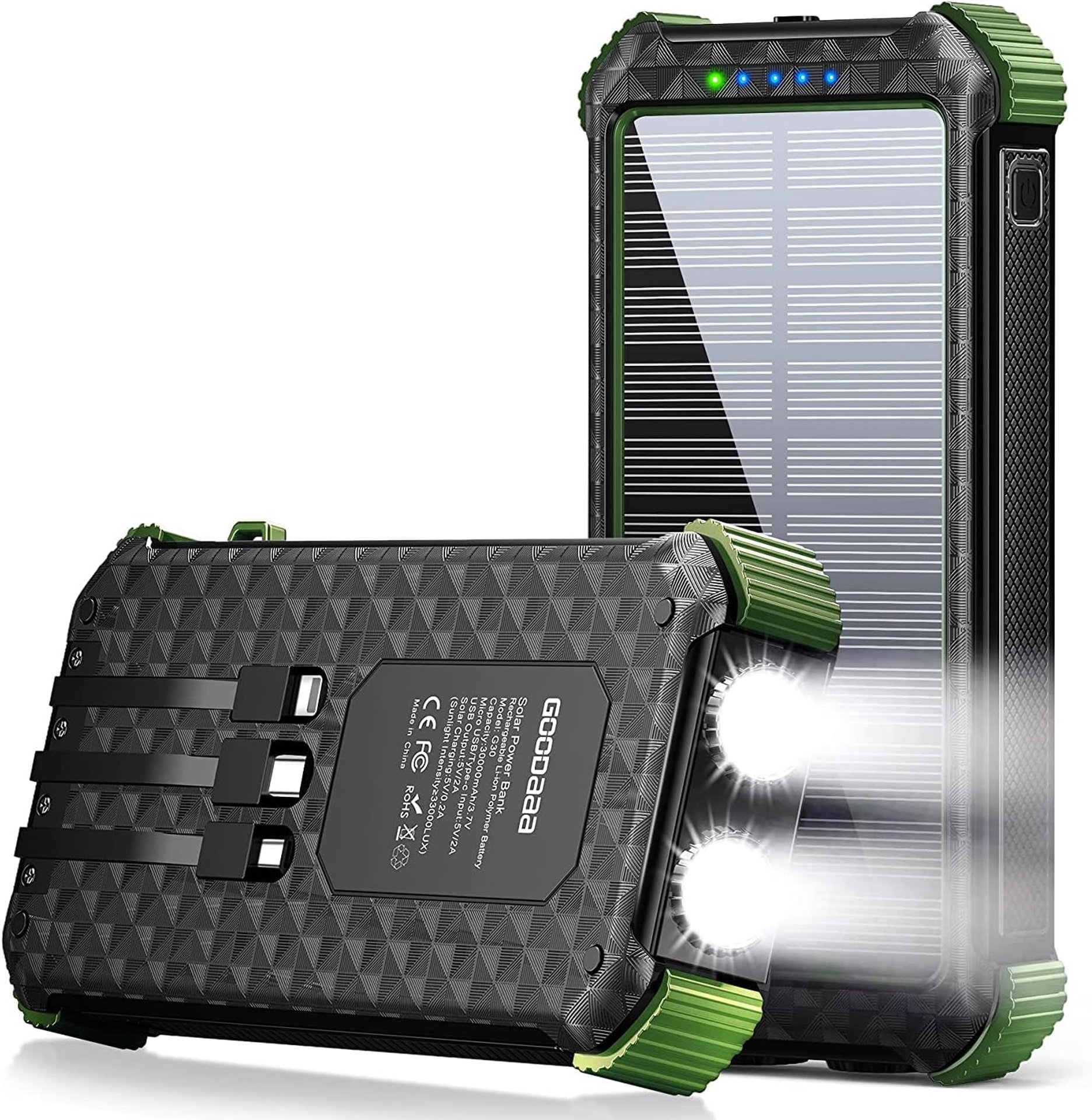 Solar Power Bank 30000mAh