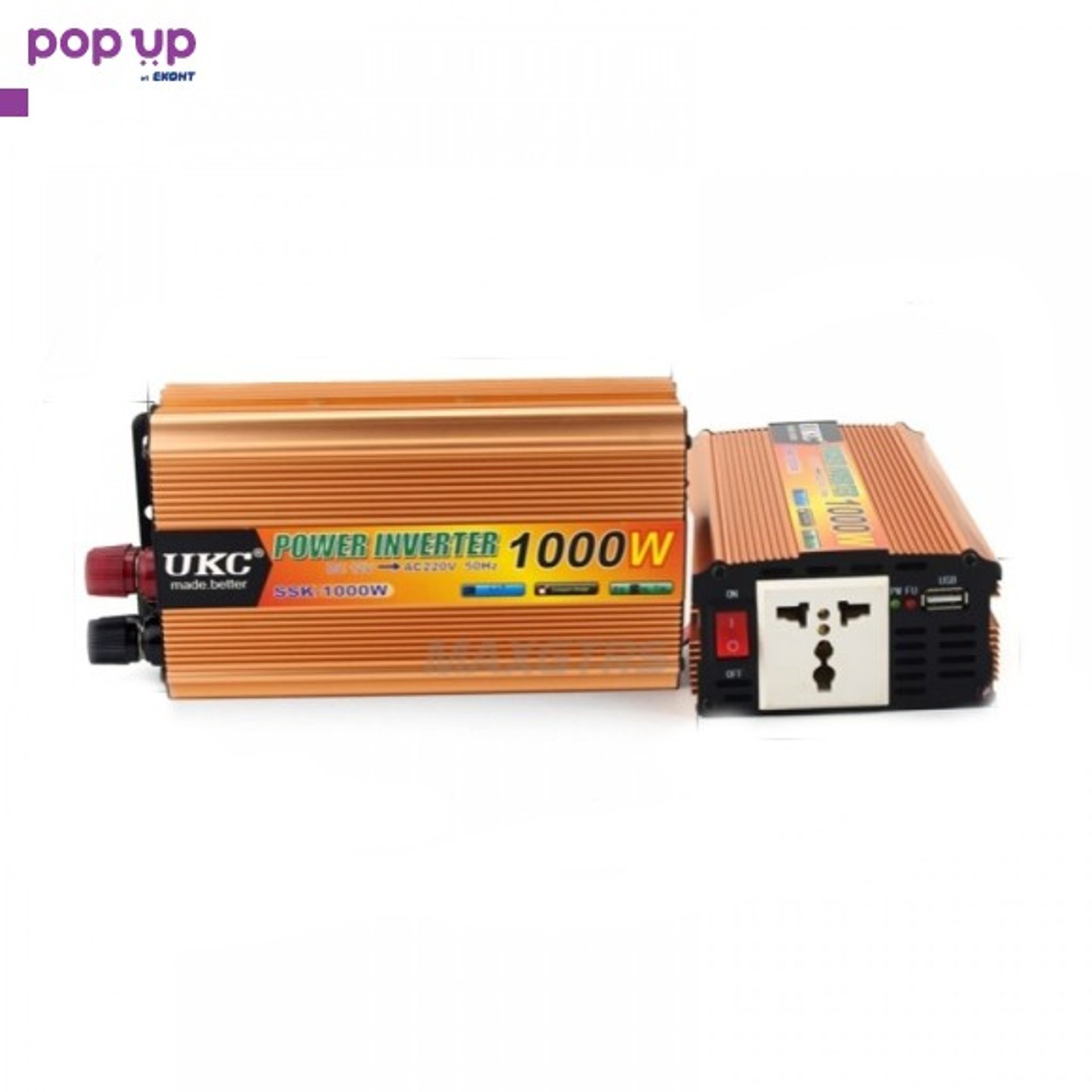 Инвертор на напрежение, UKC, 12V / 24V 220V, мощност 1000W