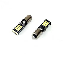 Комплект от 2 броя LED Лед Диодни Крушки За Габарит H6W BAX9S 15 SMD Canbus 12V Бяла Светлина Canbus без грешки Photon