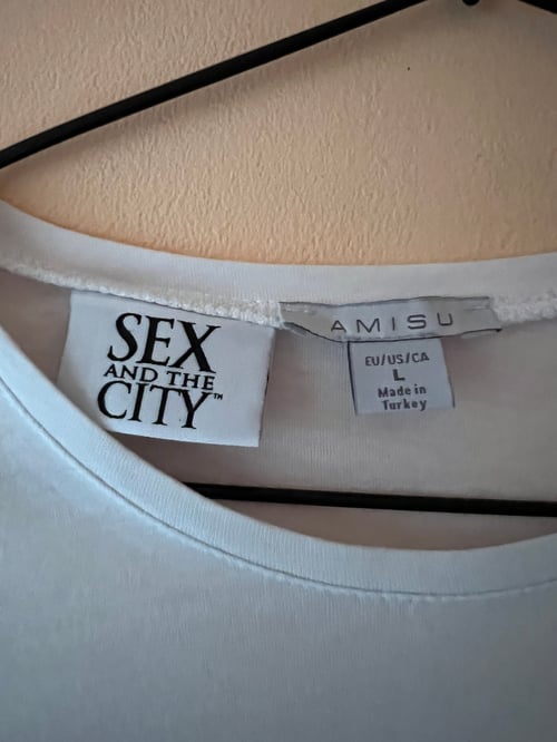 Sex And The City Бяла тениска L размер 100% памук 🤍