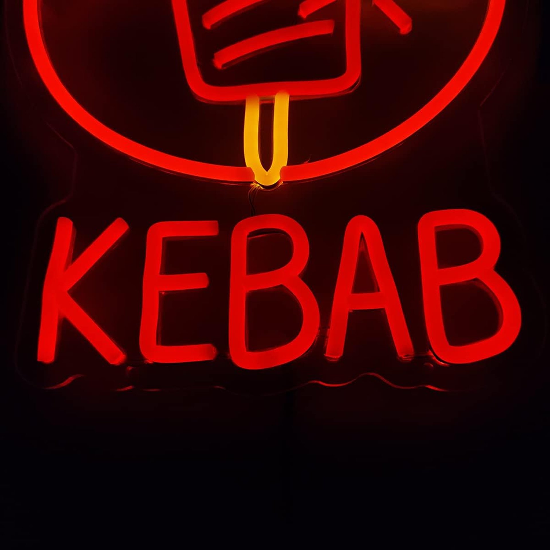 Светеща рекламна неонова табела Kebab LED