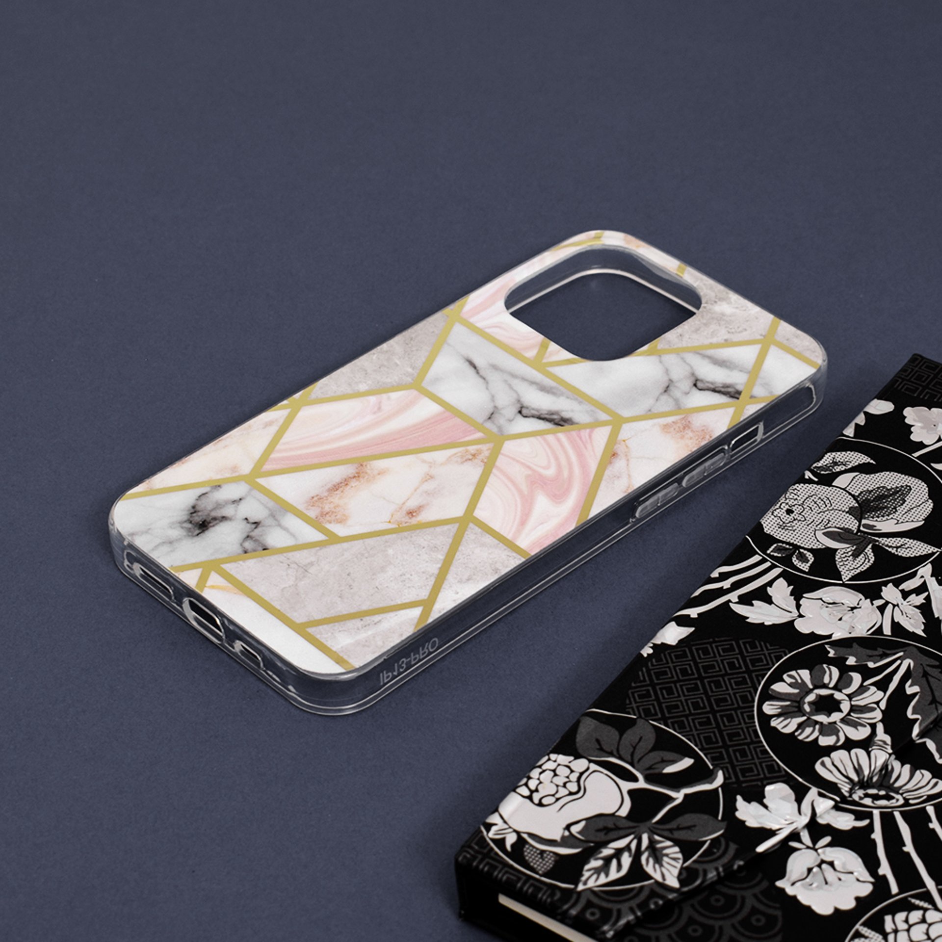 Techsuit - Marble Series - iPhone 13 Pro - Pink Hex