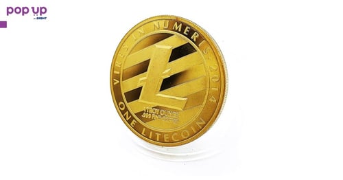 1 Лайткойн монета / 1 Litecoin ( LTC ) - Gold