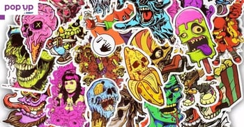 Водоустойчиви Horror-Punk Style 50х стикери(лаптопи,коли,PS4-5,куфари)