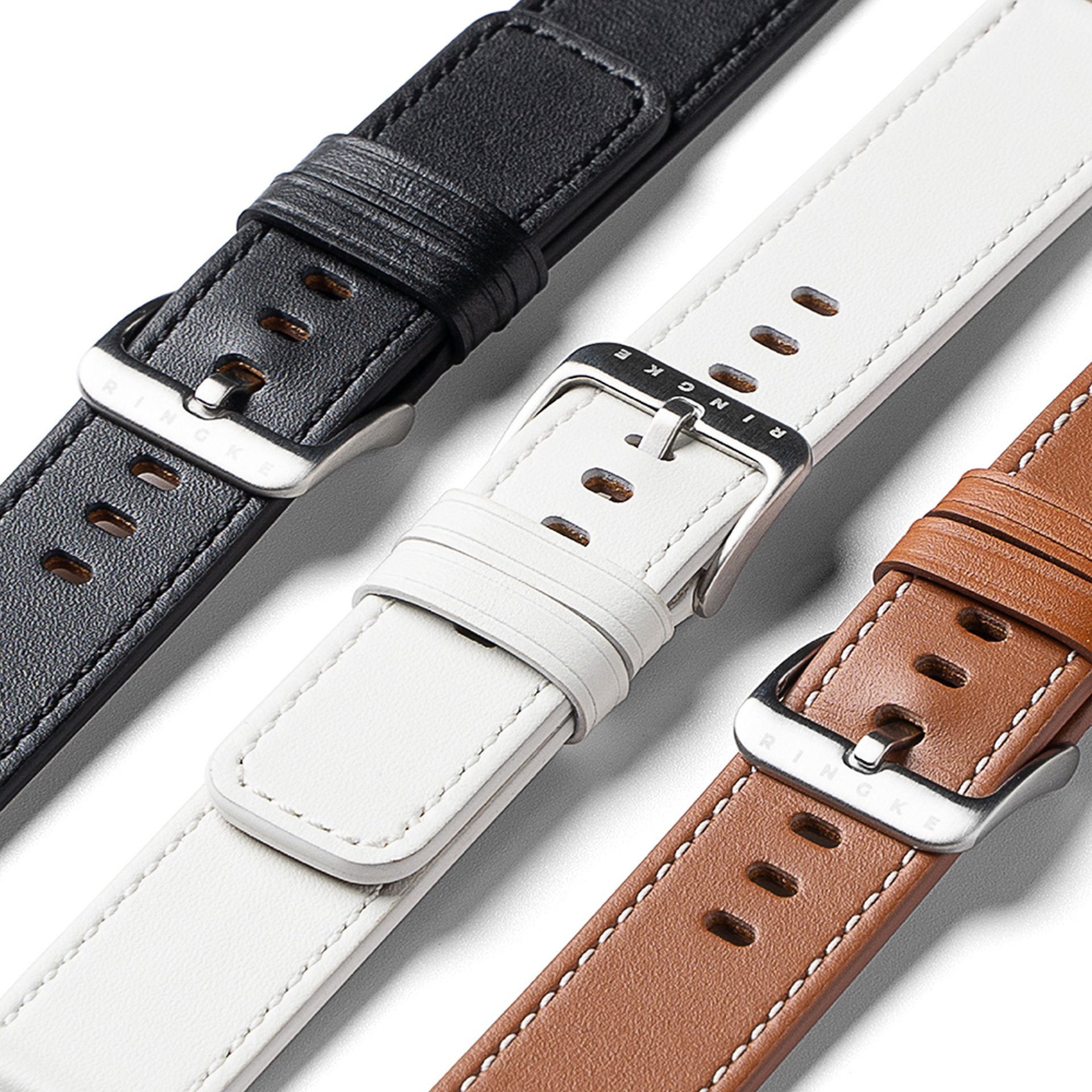 Каишка за Apple Watch 6 44mm - Ringke Leather One Basic - Бяла