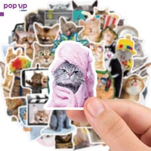 Водоустойчиви стикери 50х бр-Котки,Cats,Kitty(лаптопи,коли,PS4-5 и др)