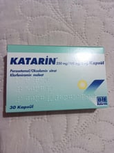 Katarin 250 mg./100 mg./2 mg. за лечение на ларингит, синузит, бронхит, ринит