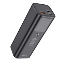 Hoco - Power Bank Electric (Q17) - USB, 2x Type-C, цифров дисплей, 140W, 25000mAh - черен