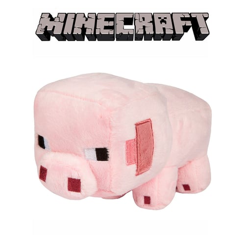 Плюшена играчка Майнкрафт Розово Прасе, Minecraft Pink Pig, 20см