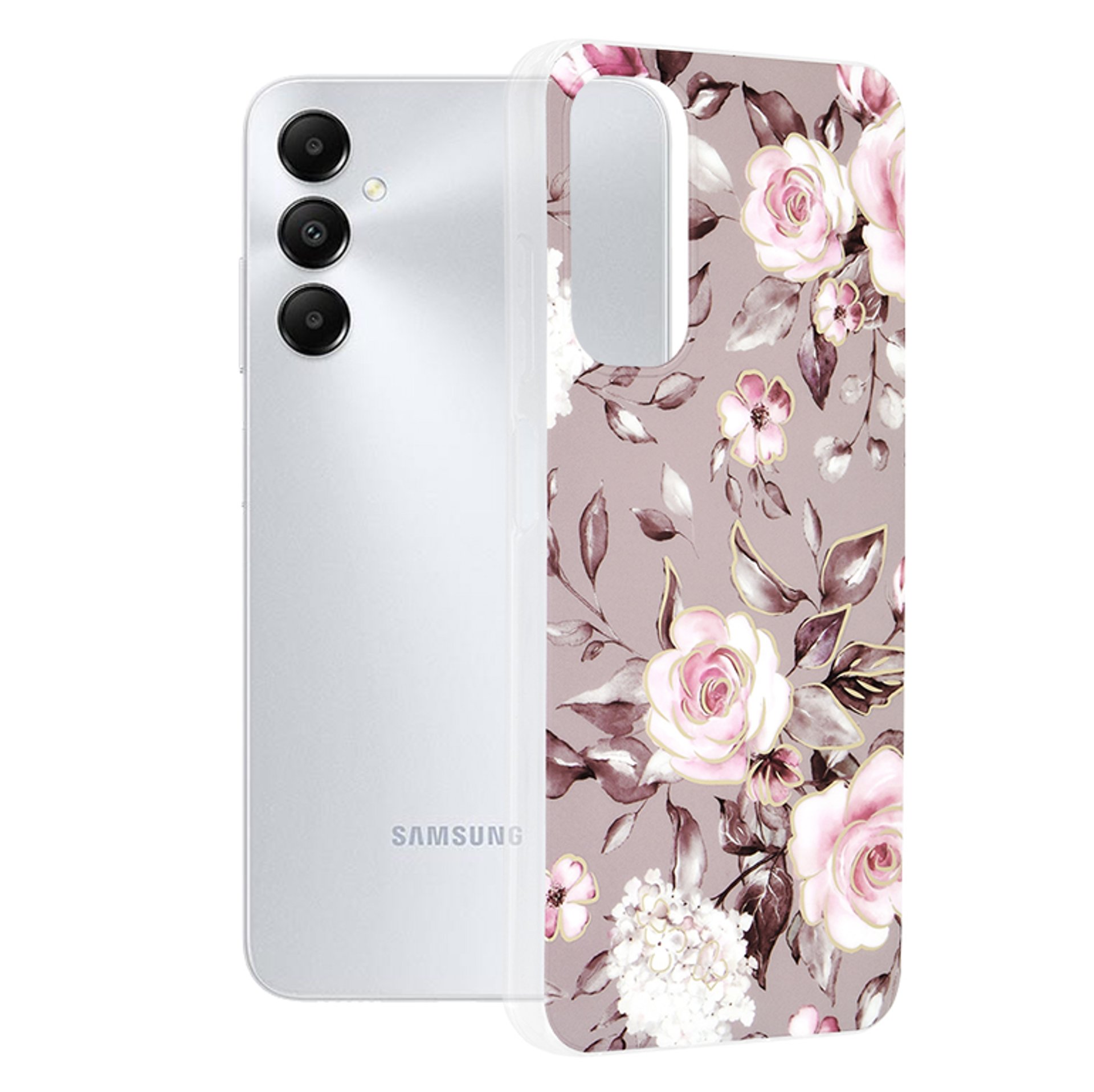 Кейс за Samsung Galaxy A05s - Techsuit Marble Series - Bloom of Ruth Gray