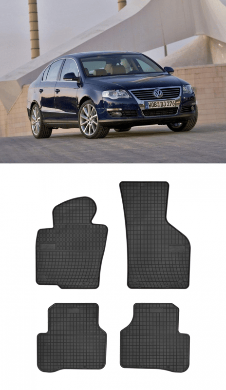 Гумени стелки Frogum за VW Passat B6 05-10, B7 10-14, CC 08-16