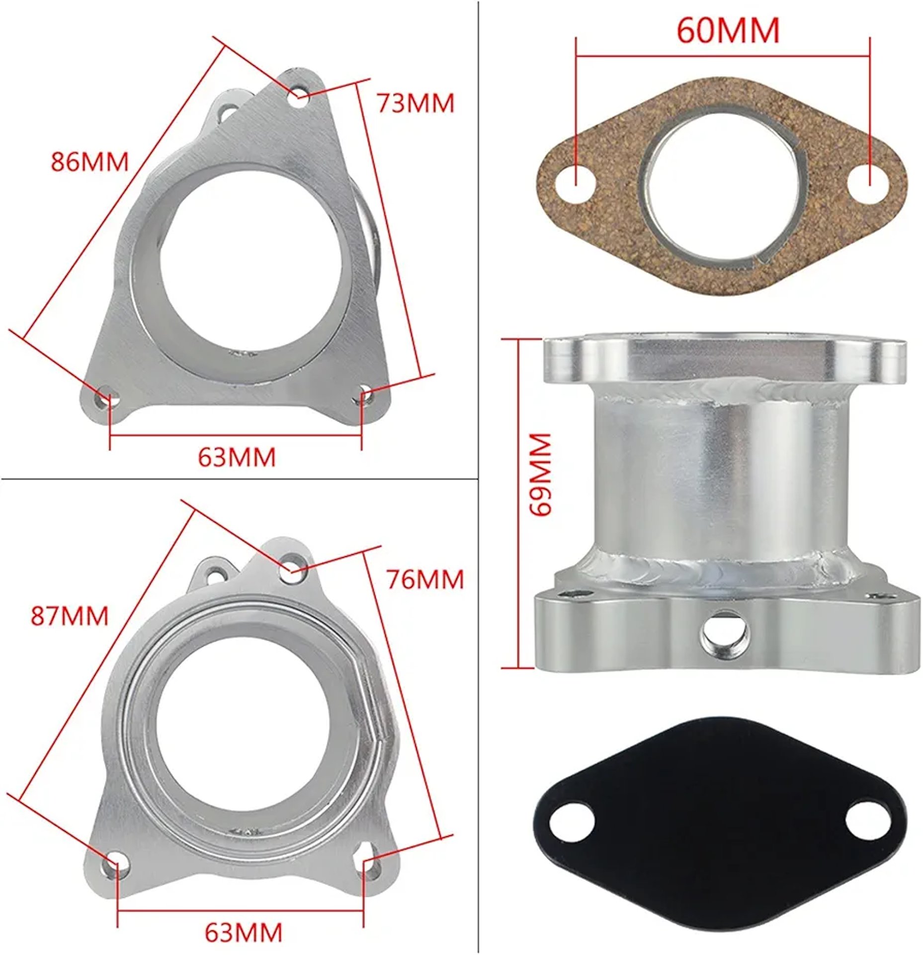 EGR рейспайп EGR делейт кит - Common Rail TDI двигатели 1.9 8v tdi 2.0 16v PD PPD 2.0 16v тди