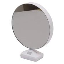 Кръгло огледало- Рамка за снимки, Лед осветление, Въртяща се стойка
