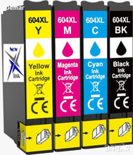 604 XL комплект касети с мастило за 604XL. Съвместим за Epson 604XL.