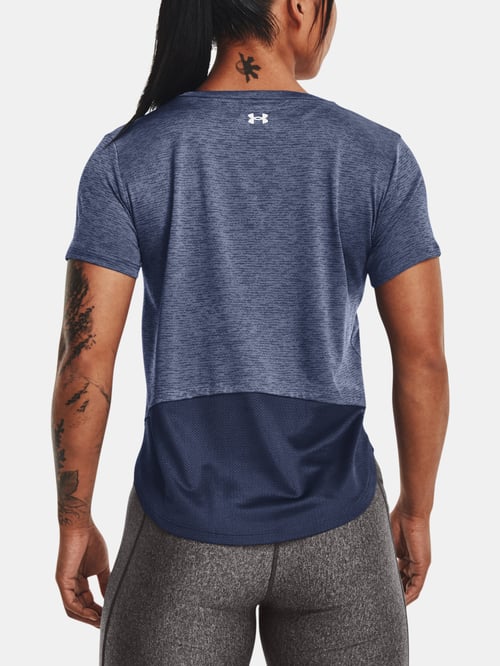 Тренировъчна тениска за жени Under Armour UA Tech Vent SS синя
