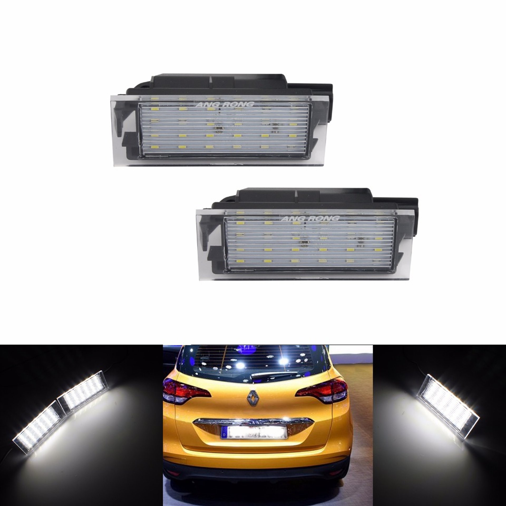 LED плафони за регистрационни табели за Renault и Dacia