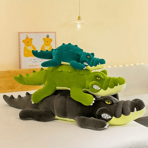 Плюшен крокодил Възглавница в 3 цвята, 80см