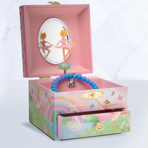 Музикална кутия за бижута Rainbow Ballerina Design, Мелодията на езеро